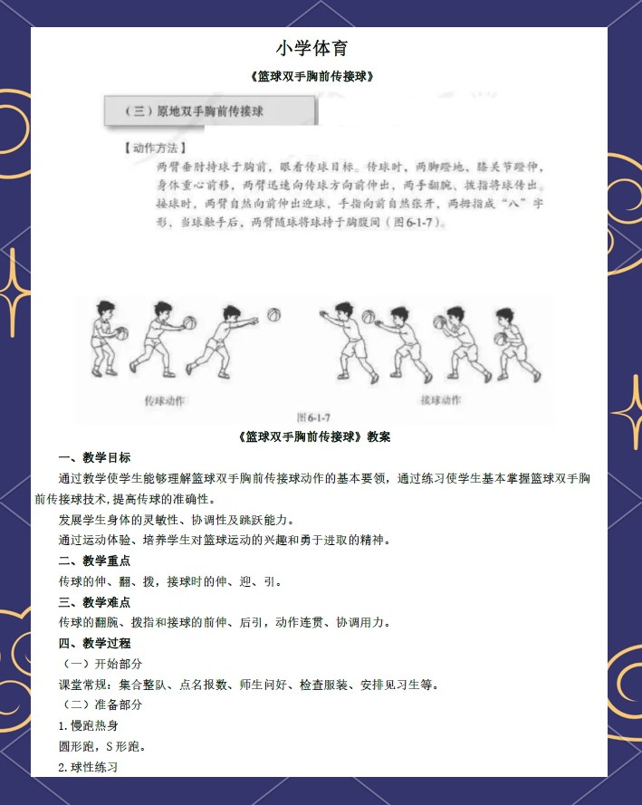 小学生篮球训练基本教学课程有哪些项目